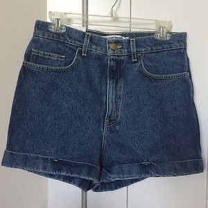 American Apparel High Waisted Jean Shorts
